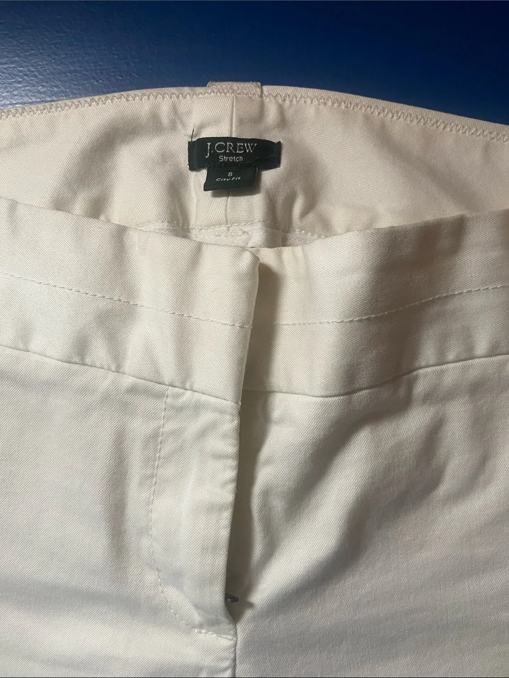 J. Crew Women's White Cropped Ankle Jeans